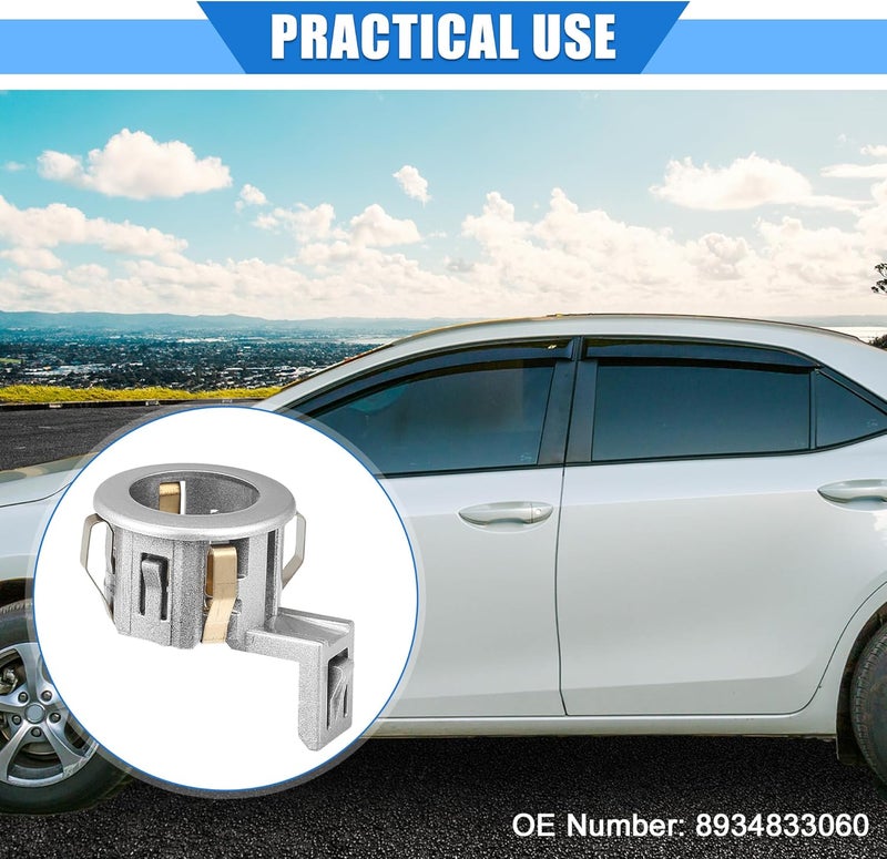 VekAuto Parking Sensor Retainer Holder Compatible for Toyota Sienna 2011-2017, Durable Plastic Silver Tone Backup Parking Aid Assist Sensor Bracket - Image 2